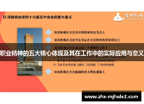 职业精神的五大核心体现及其在工作中的实际应用与意义 职业精神的五大核心体现及其在工作中的实际应用与意义